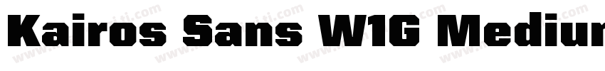 Kairos Sans W1G Medium字体转换